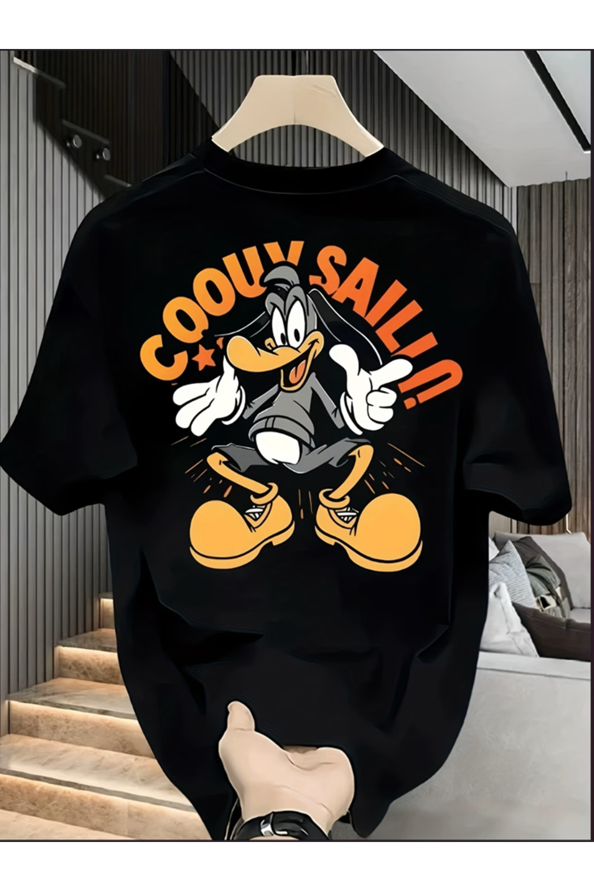 TYET Baskılı T-Shirt Tokyo Kanji Sırt Baskılı Streetwear Unisex Premium T-Shirt - Siyah